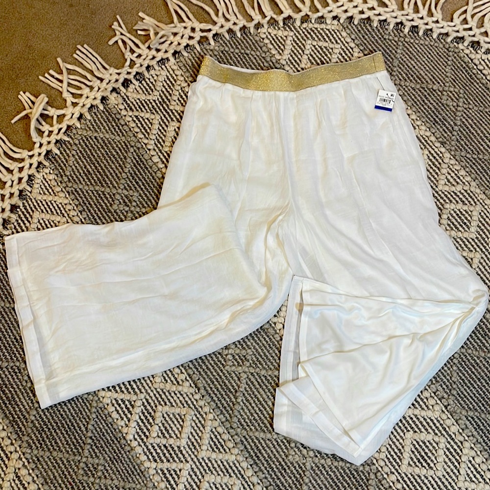 Thalia Sodi Wide Leg Gauze Pants